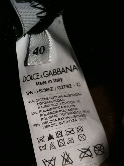 dolce gabbana clothing replica|authentic dolce and gabbana label.